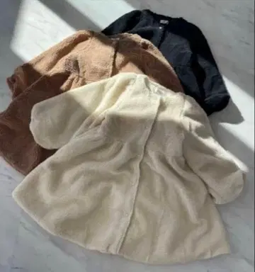 미사용 새상품 Myu 테디 페플럼 레이디 코트