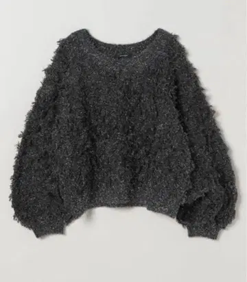 다크 그레이 오버 사이즈 스웨터