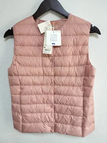 [ 새상품 ] UNIQLO 유니클로 울트라 라이트 다운 베스트 M 핑크
