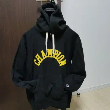 레어 Champion 블랙 후드티
