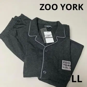 ZOO YORK 남성용 파자마 긴팔 롱 바지 LL