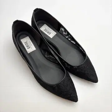 새상품급 루타 롱리즈 전체 레이스 꽃무늬 플랫슈즈 스틸레토 펌프스