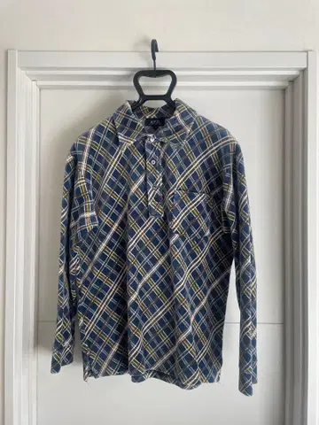 A.P.C. 체크 무늬 긴팔 셔츠 M 프랑스제