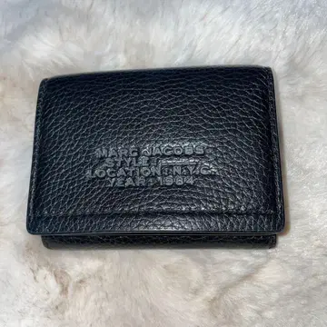 마크 제이콥스 3단 폴더형 지갑 블랙