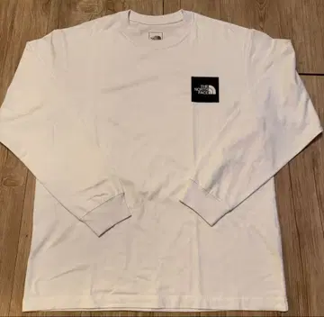 THE NORTH FACE 화이트 긴팔 티셔츠 L