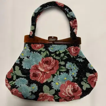 비즈 백 꽃무늬