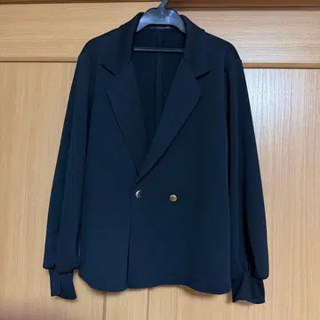 캐주얼 고급 테일러드 자켓풍 블루종 블랙