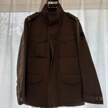 GAS 브라운 밀리터리 자켓