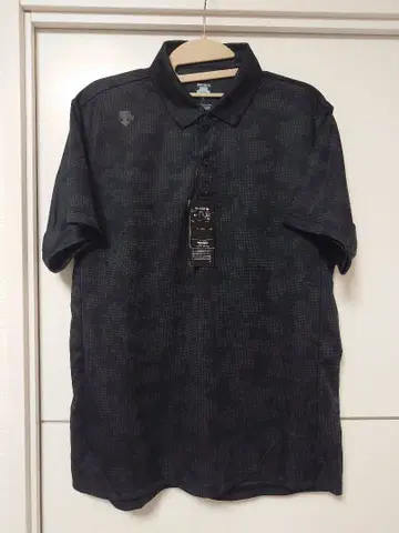 DESCENTE (데상트) 골프 셔츠 블랙 (새상품)