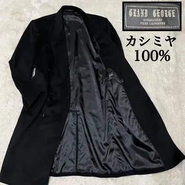 새상품급 남성용 XL 캐시미어 더블 체스터 코트 GRANDGEORGE