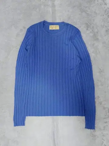 WARREN SCOTT RHC 별주 리브 편 긴팔 니트 스웨터 파랑