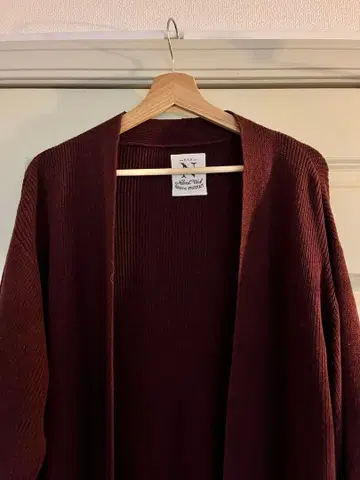 RNA 버건디 롱 가디건