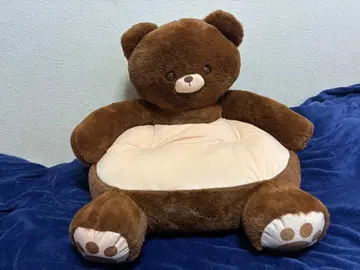 푹신푹신 곰돌이 앉은 쿠션 다이토 한정판 TAITO 브라운 갈색