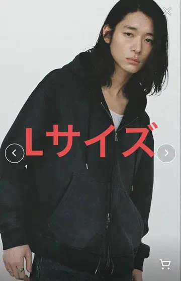 WYM LIDNM 위므리돔 헤비 온스 더블 지퍼 후드티 L 사이즈