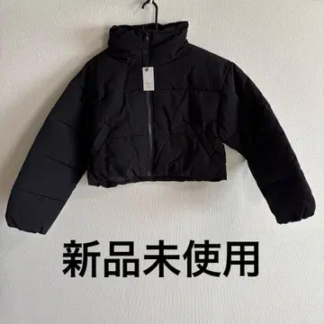 미사용 새상품 Lumier 여성용 크롭 다운 자켓 블랙