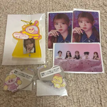 NiziU 해피 드로우 복권 트레이딩 카드 거울 키링 리쿠 리츄