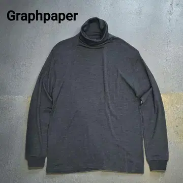 새상품급 Graphpaper 그라프 페이퍼 터틀넥 울 티셔츠