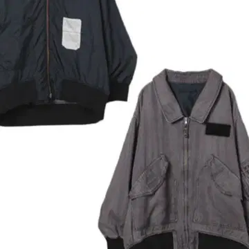 지나시스 리버서블 퍼 플라이트 자켓