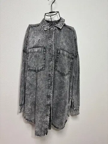 [ PAGEBOY ] 데님풍 롱 셔츠