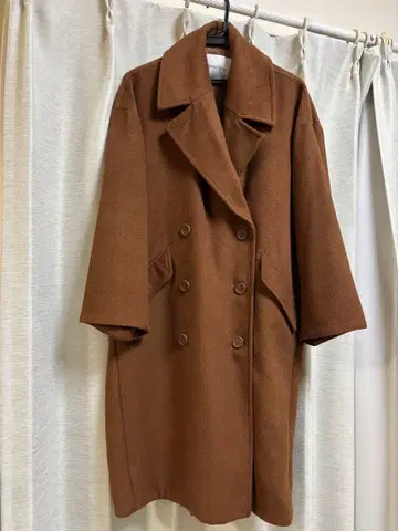 엠에이테일러 브라운 더블 코트