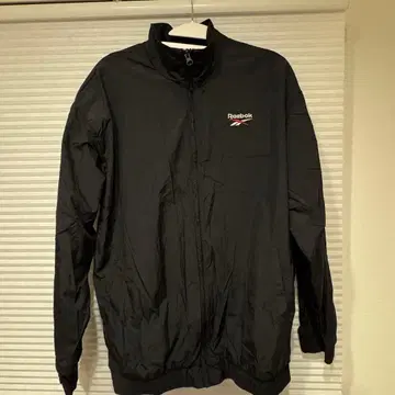 Reebok 나일론 자켓 블랙