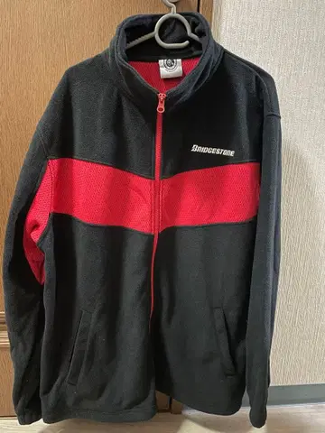 Bridgestone 브릿지스톤 플리스 자켓 블랙/레드