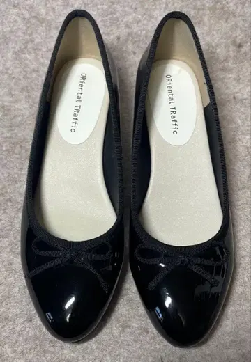 [ 3843 ] oriental traffic 에나멜 펌프스 블랙 38
