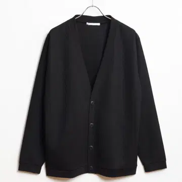 [ 미사용 새상품 ] ikka 가디건 파인애플 사이드 포켓 블랙