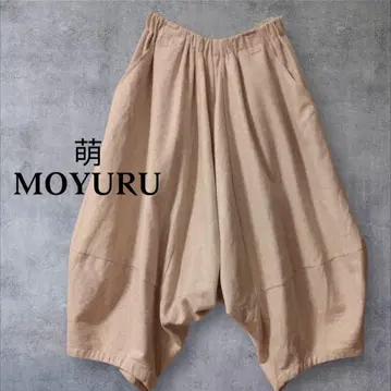 모유루 MOYURU 울 혼방 사루엘 팬츠 베이지