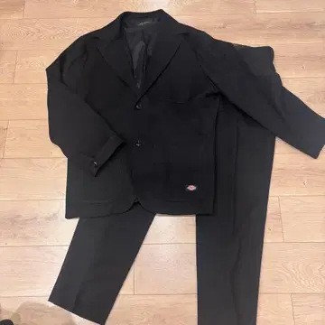 nano universe 디키즈 콜라보 블랙 테일러드 자켓