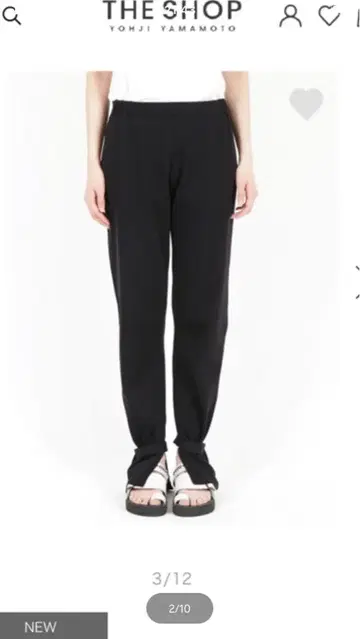 Y's 블랙 조거 팬츠 사이즈 2