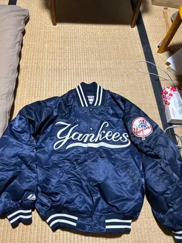 Yankees 바시티 자켓 네이비 M 사이즈