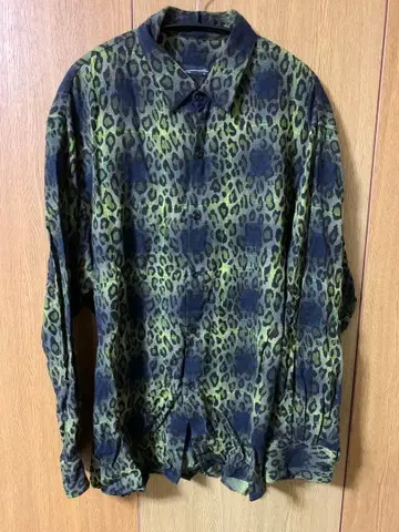LAD MUSICIAN 레오파드 셔츠 남성용 사이즈 44 미사용 새상품