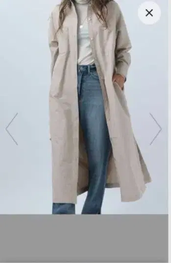 BAYFLOW 베이지 긴팔 셔츠 원피스 F 사이즈