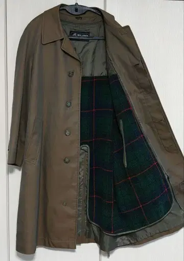 레인보우 스텐카라 코트 체크 무늬 라이닝