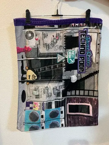 계속 한밤중이면 좋을 텐데 테크노푸어 타월