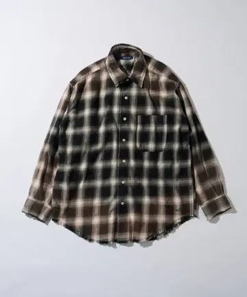 NAUTICA/노티카 데미지 체크 셔츠
