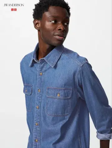 [ 완판템 ] UNIQLO JWA 데님 셔츠 블루