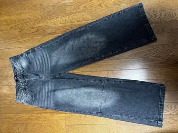 Jaded London 워시드 블랙 배기 데님 W28