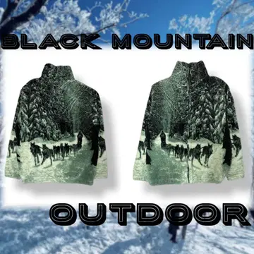 블랙마운틴 애니멀 플리스 애니멀 무늬 플리스 자켓 구제 의류