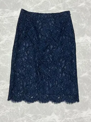 CELFORD 레이스 스커트 네이비 사이즈 38 셀포드