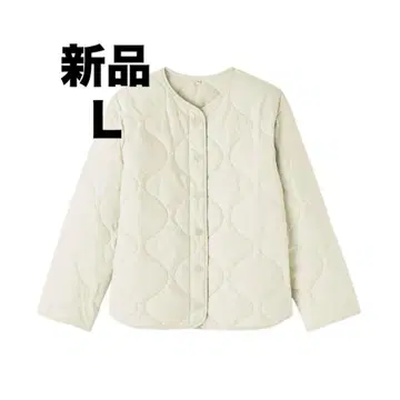 이번 시즌 모델 무인양품 포근한 솜 퀼팅 자켓 여성 L 아이보리