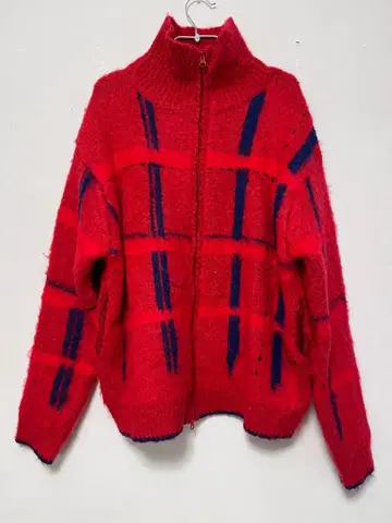 PAMM 체크 지퍼 니트