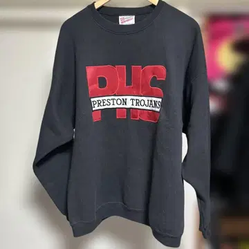 Hanes 맨투맨 트레이닝복 90s usa 제작 블랙 XL 로고