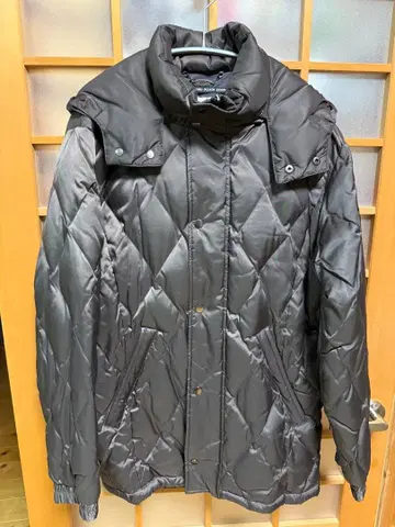 브라운 퀼팅 다운 자켓