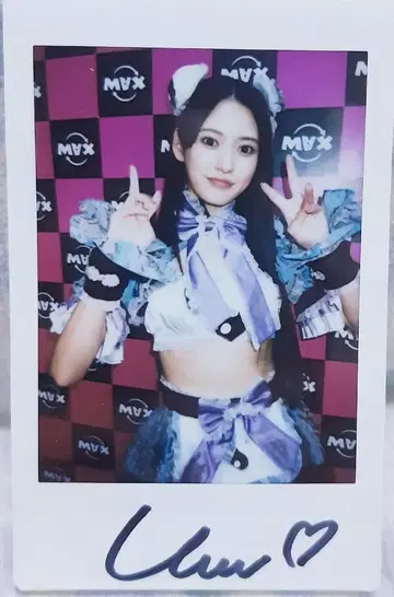 이벤트 한정품 야카케 우미 친필 사인 폴라로이드 A