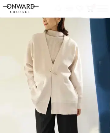 [ 시착&세탁만 ] 앙피로 스폰디쉬 가디건 그레이지 M 2025