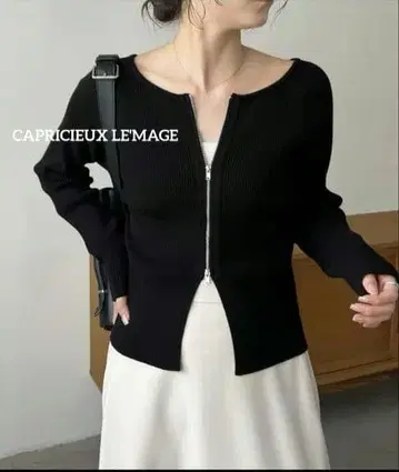 [ 새상품급 ] 카프리슈레마쥬 2way 지퍼 니트