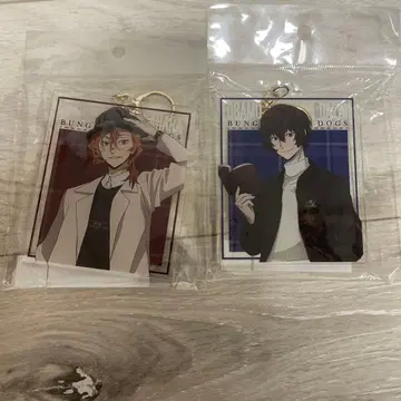 문호 스트레이독스 나카하라 츄야 다자이 오사무 아크릴 키링 겨울 휴일