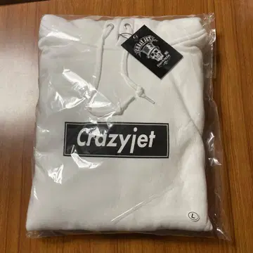 CRAZYJET 키요키바 슌스케 화이트 후드티 L 사이즈